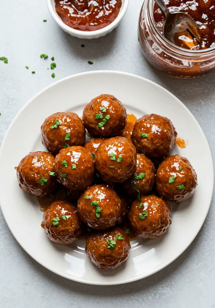 Hot Pepper Jelly Meatballs - ELENACOOKING